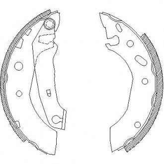 Колодки тормозные Ford Fiesta, Escort, KA WOKING z4507.01