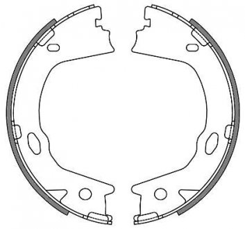 Колодки тормозные бараб. задн. (Remsa) Hyundai Grandeur 2.2 03-,Hyundai Grandeur 3.3 03- KIA Optima WOKING z4657.00