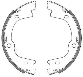 Колодки стоянкового гальма (Remsa) Hyundai ix55 08> H-1 08> Hyundai H-1, IX55 WOKING z4673.00