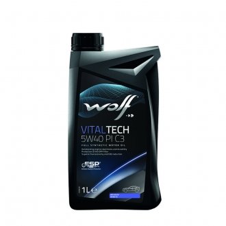 Моторне масло Vitaltech PI C3 5W-40 (1 л) Wolf 8302817