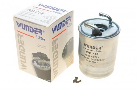 Фильтр топливный MB Sprinter 2.2CDI OM651 09- Mercedes W906, W909 WUNDER FILTER wb 718