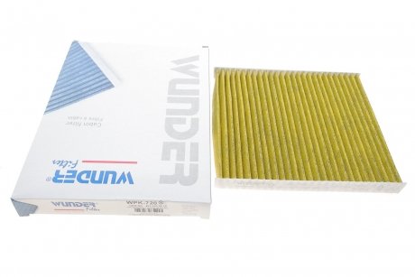 Фільтр салону Skoda Fabia/Roomster/VW Polo 99-10 (вугільний) WUNDER FILTER wpk 720