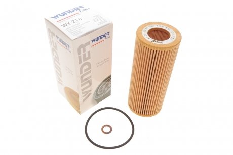 Фільтр масляний BMW 3 (E46)/ 5 (E60/E61) 2.0 D 03-- WUNDER FILTER wy 216