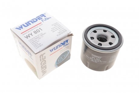 Купити Фільтр масляний Renault Kangoo 1.2 97-09 (бензин) WUNDER FILTER wy 801 (фото1) підбір по VIN коду, ціна 154 грн.