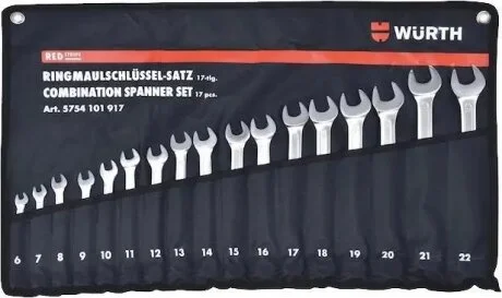 Набір іключів комбінованих (17 шт) Wurth 5754101917