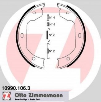 Комплект тормозных колодок ZIMMERMANN 10990.106.3