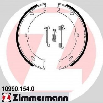 Комплект тормозных колодок ZIMMERMANN 10990.154.0