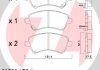 Купити Гальмівні колодки дискові передні Toyota Corolla ZIMMERMANN 237661751 (фото1) підбір по VIN коду, ціна 1698 грн.