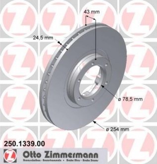 Тормозные диски ZN ZIMMERMANN 250133900