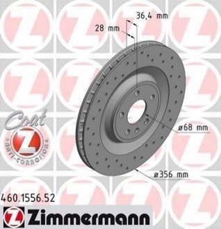Тормозные диски Sport ZIMMERMANN 460155652