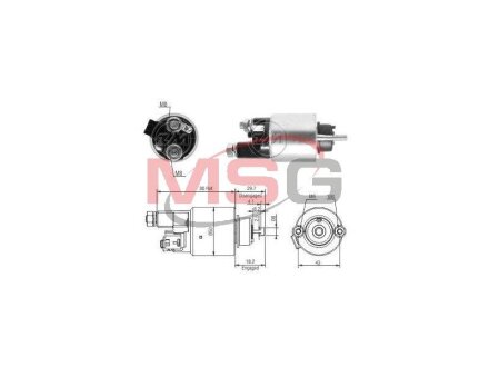 Реле втягуюче стартера ZM zm5708