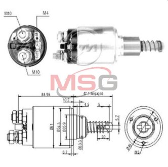 Реле втягуюче стартера ZM zm732